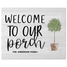 8x10 Gallery Wrap Photo Canvas with Welcoming Porch design
