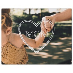 8x10 Gallery Wrap Photo Canvas with Mom's Good Looks design