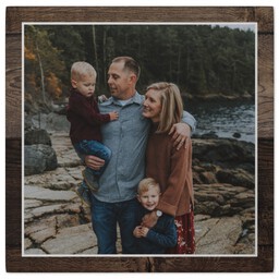 8x8 Gallery Wrap Photo Canvas with Rustic Wooden Planks design