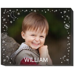 11x14 Photo Canvas with Celestial Celebration design