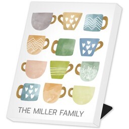 Same Day Desk Canvas 8" x 10" with Copious Cups design