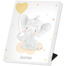 Same Day Desk Canvas 8" x 10" with Heart Shaped Balloon design