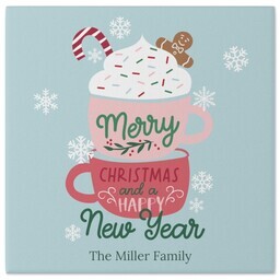 canvas prints: A landscape canvas print with a full-bleed photo of a baby holding its feet.