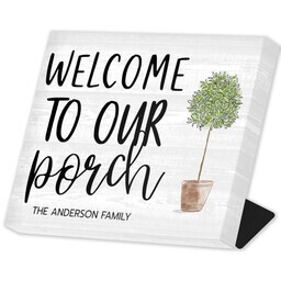 Same Day Desk Canvas 8" x 10" with Welcoming Porch design