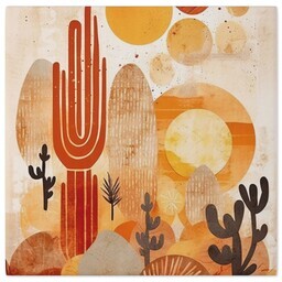 8x8 Gallery Wrap Photo Canvas with Boho Desert design