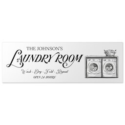 12x36 Gallery Wrap Photo Canvas with Laundry Room design