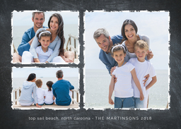 5x7 Greeting Card, Glossy, Blank Envelope with Painterly Frames design