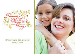 5x7 Cardstock, Blank Envelope with Bevy Of Botanicals design