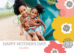 5x7 Cardstock, Blank Envelope with Bloom Filled Mother's Day design