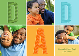 5x7 Greeting Card, Glossy, Blank Envelope with Retro Patterns design