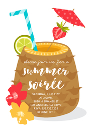 5x7 Greeting Card, Glossy, Blank Envelope with Cheers To You design