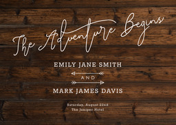 5x7 Greeting Card, Glossy, Blank Envelope with A Walk In the Woods Program design