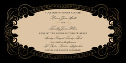 4x8 Greeting Card, Glossy, Blank Envelope with Going Courting Invitation design