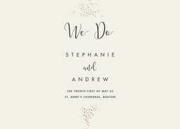 5x7 Greeting Card, Glossy, Blank Envelope with It's In The Stars Program design