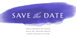 4x8 Greeting Card, Matte, Blank Envelope with Sunrise Sunset Save The Date design