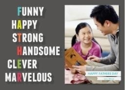 5x7 Greeting Card, Glossy, Blank Envelope with F Is for Fabulous design