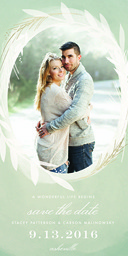 4x8 Greeting Card, Matte, Blank Envelope with Field Of Wheat Save-The-Date design