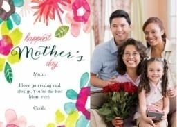 5x7 Cardstock, Blank Envelope with May Day design