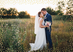 5x7 Greeting Card, Glossy, Blank Envelope with Confetti Border design