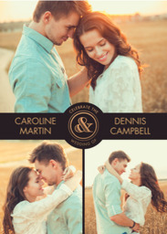 5x7 Greeting Card, Glossy, Blank Envelope with Picturesque Union Invitation design