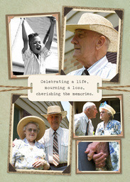 5x7 Greeting Card, Glossy, Blank Envelope with Cherishing the Memories design