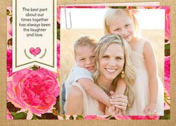 5x7 Cardstock, Blank Envelope with Homespun Scrapbook design