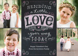 5x7 Greeting Card, Matte, Blank Envelope with Chalkboard Lettering design