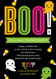 5x7 Greeting Card, Glossy, Blank Envelope with Happy Boo! design