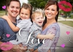 5x7 Greeting Card, Matte, Blank Envelope with Valentine's Love design