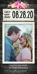 4x8 Greeting Card, Matte, Blank Envelope with Charmingly Country design