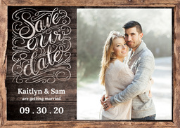 5x7 Greeting Card, Glossy, Blank Envelope with Frame It design