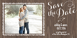 4x8 Greeting Card, Matte, Blank Envelope with Natural Hearts design