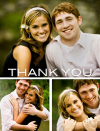 Note Cards with Modern Gratitude Collage design