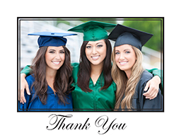 Note Cards with White Frame Thank You design