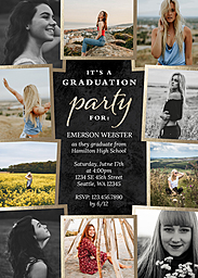 5x7 Greeting Card, Matte, Blank Envelope with Bold and Courageous Party Invitation design