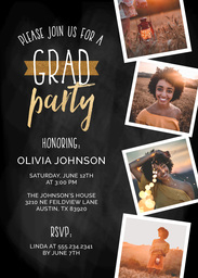 5x7 Greeting Card, Matte, Blank Envelope with One Smart Grad Invitation design