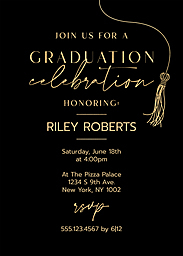 5x7 Greeting Card, Matte, Blank Envelope with Tassel Worthy Invite design