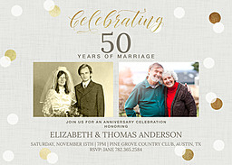 5x7 Greeting Card, Matte, Blank Envelope with Classic Confetti design