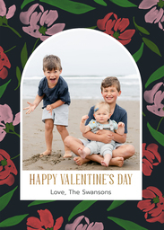 5x7 Greeting Card, Glossy, Blank Envelope with Arched Portrait design