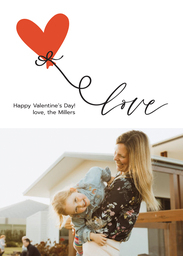 5x7 Greeting Card, Matte, Blank Envelope with Love Lifts Us Up design