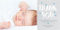 4x8 Greeting Card, Matte, Blank Envelope with Baby Sprinkles design