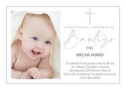 5x7 Greeting Card, Glossy, Blank Envelope with Bendiciones Deliciosas design