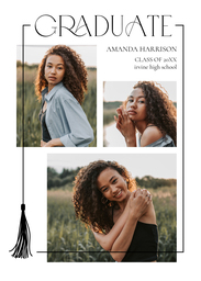 5x7 Greeting Card, Matte, Blank Envelope with Captivating Tassle design