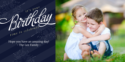 4x8 Greeting Card, Glossy, Blank Envelope with Celebrate You design