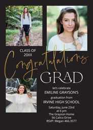 5x7 Greeting Card, Matte, Blank Envelope with Grad Gallery design