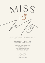 5x7 Greeting Card, Glossy, Blank Envelope with Ring of Love design