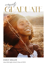 5x7 Greeting Card, Glossy, Blank Envelope with Shining Style design