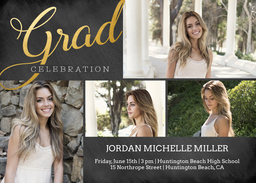 5x7 Greeting Card, Matte, Blank Envelope with Strike Through Party design