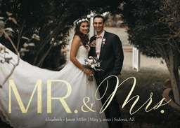 5x7 Greeting Card, Glossy, Blank Envelope with Strong and Soft design