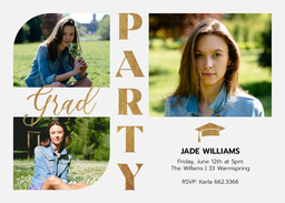 5x7 Greeting Card, Matte, Blank Envelope with Stylish Invite design